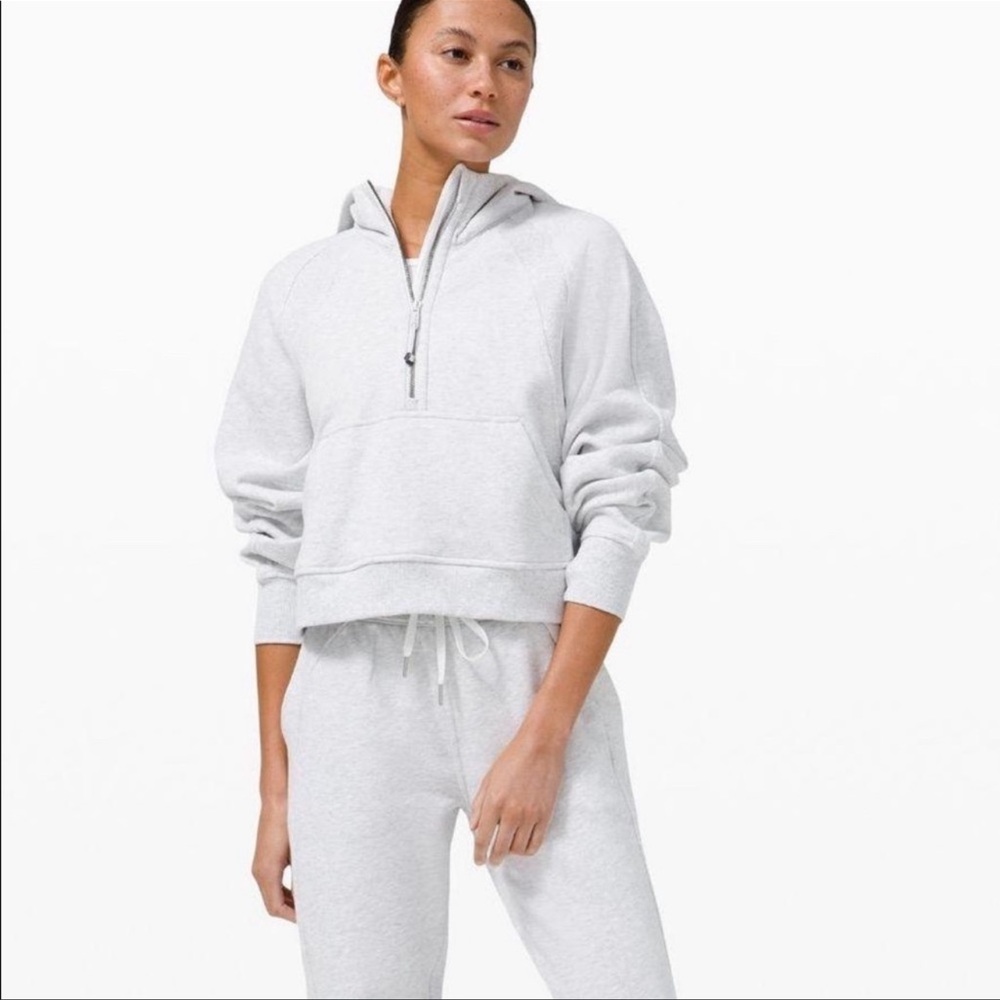 LULULEMON - pale pink scuba 1/2 zip